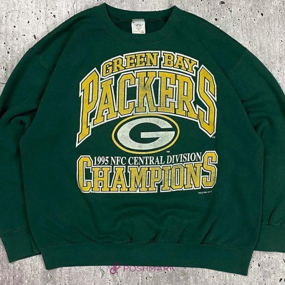 1995 Nfc Green Bay Packers Nfl Football Champs Sweatshirt Shirt Retro